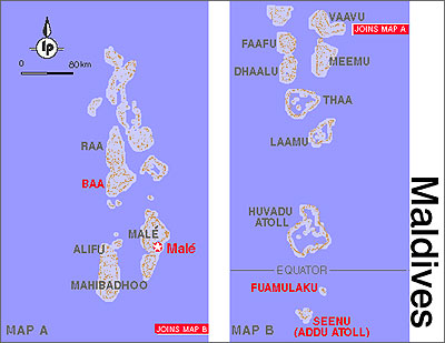 马尔代夫地图